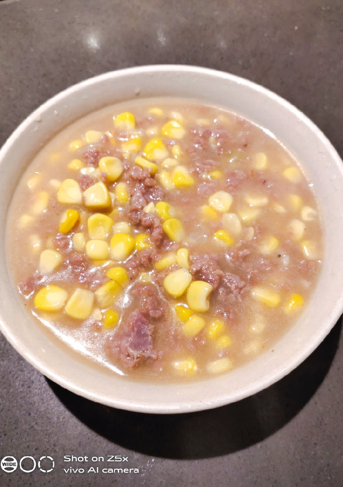 A picture of Ground Beef with Corn.