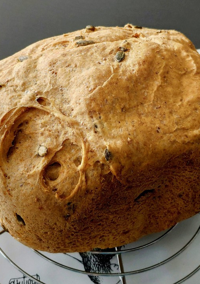 Una foto de Pan de calabaza en panificadora
