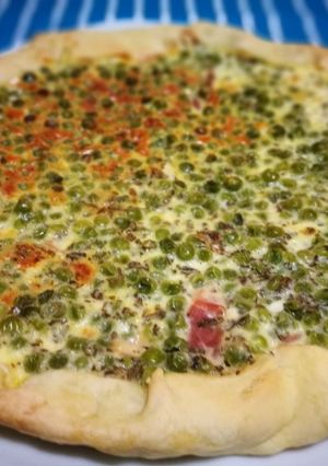 Foto di Tortino salato con piselli