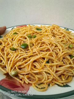 A picture of Peas and Beans Pasta.