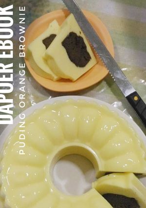 Foto resep Puding orange brownie #BikinRamadanBerkesan