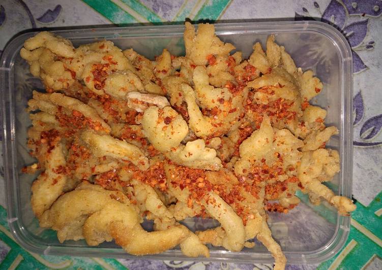 Jamur Tiram Krispi Pedas (Cocok untuk Jualan)