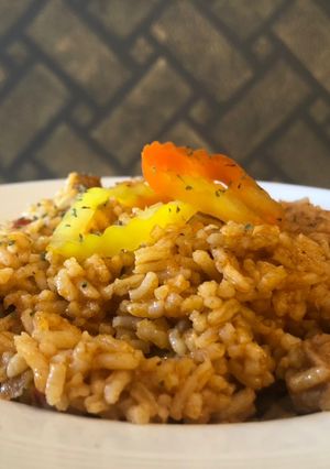 Szaftos rizses hús recept fotója