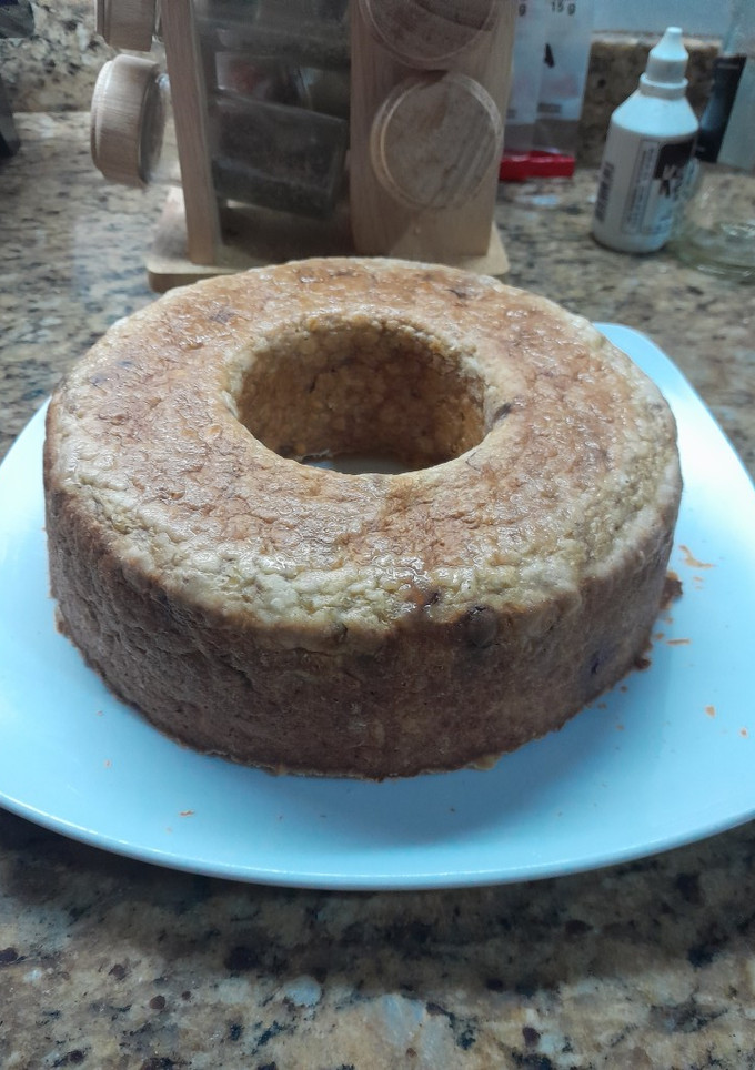Una foto de Torta de banana, avena y frutos secos