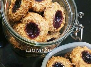 Foto resep Blueberry  Thumbprint Cookies with Cheese  Crispy
