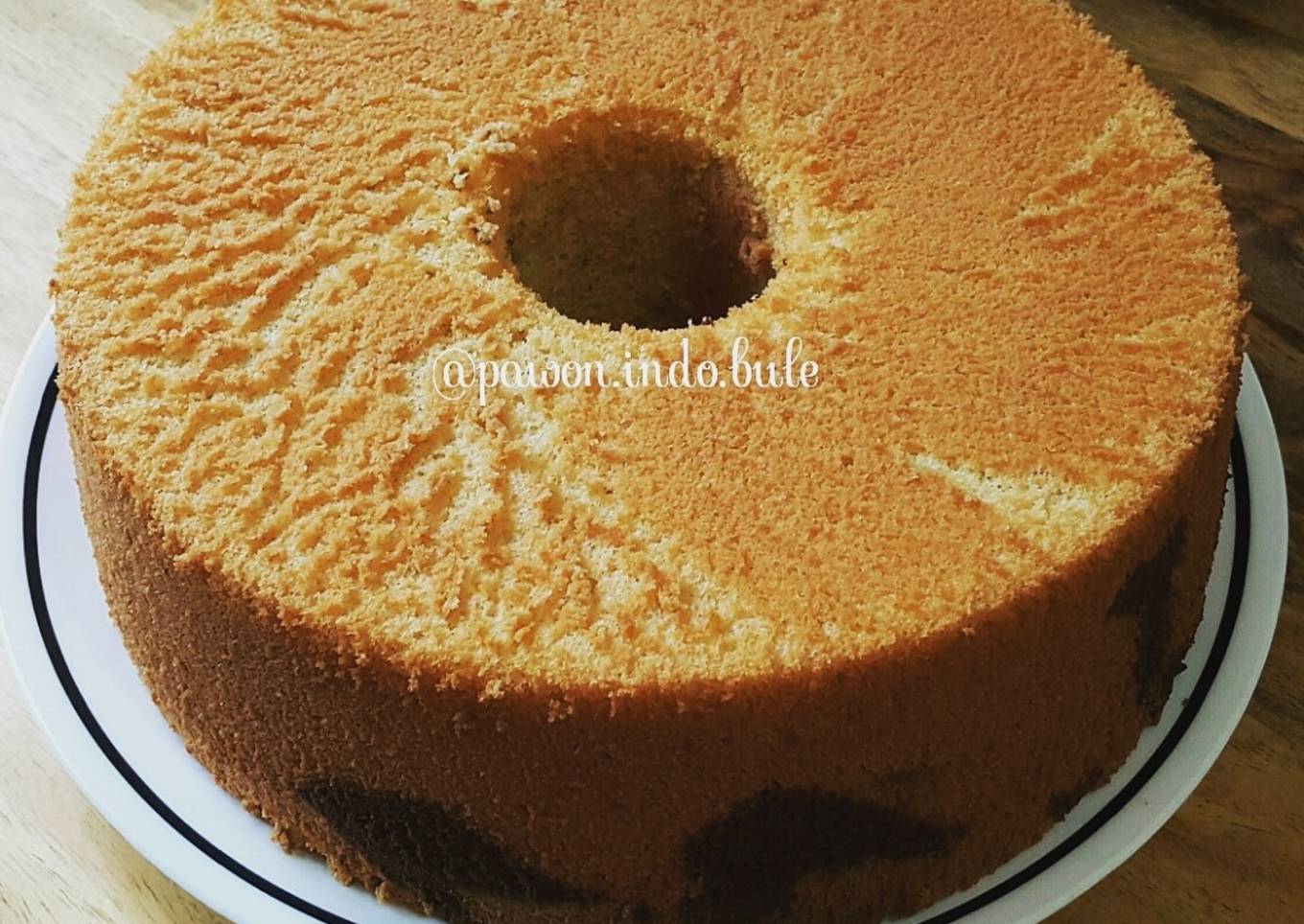 Pumpkin Marble Chiffon Cake