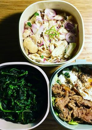 Hình của món Bentou thanh đạm.