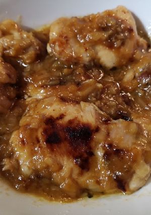 Una foto de Pollo a la cerveza