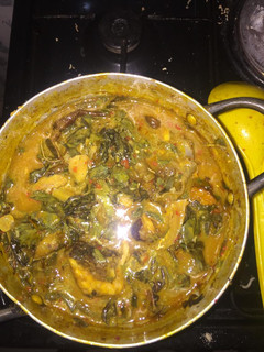 A picture of Oha soup.