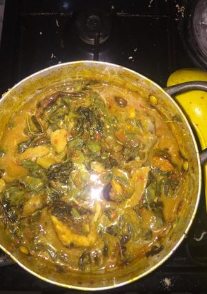 A picture of Oha soup.