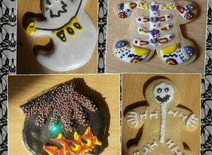 Una foto de Galletas para Halloween con Royal icing