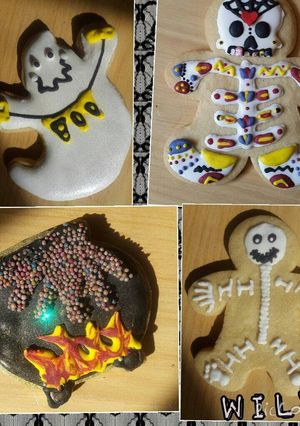 Una foto de Galletas para Halloween con Royal icing
