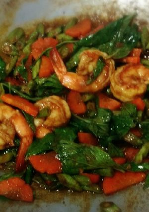 รูปของ ผัดพริกเผาผักรวม-กุ้งสด #กินผักรักสุขภาพ5
