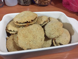Alfajor de avena y harina, con manjar