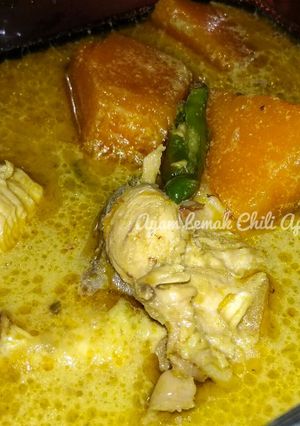 Foto resep Ayam Lemak chili api / ayam santan pedas