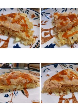 肉絲大阪燒 的食譜成品照片