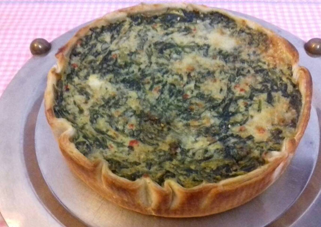 Tarta de espinacas y calabaza