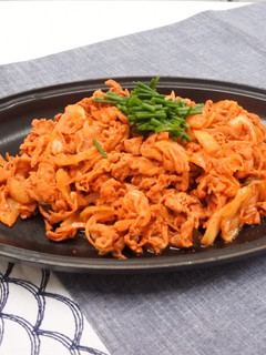 A picture of Pork Belly and Kimchi Stir Fry.