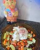 Ensalada con huevo "frito" sin aceite 😱