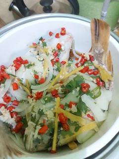 Foto resep Tim Ikan Nila pedas