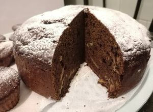 O poză a rețetei Tort cu ricotta și banane.