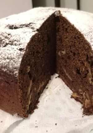 O poză a rețetei Tort cu ricotta și banane.