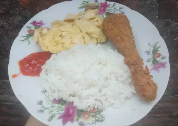 Ayam Goreng dan Telur ala MCD