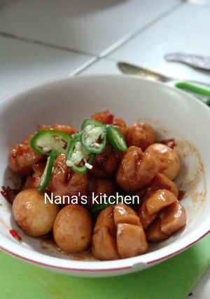 Foto resep Bakso telur teriyaki