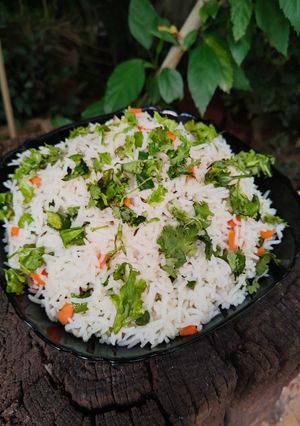 A picture of Lemongrass rice.