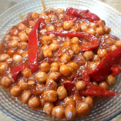 Garbanzos rojos Receta de yonose- Cookpad