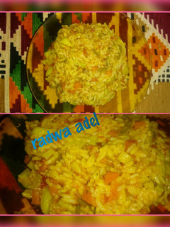 صورة لوصفة الرز البسمتي مع الخضار التورلي 🍚