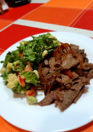 Una foto de Bistec