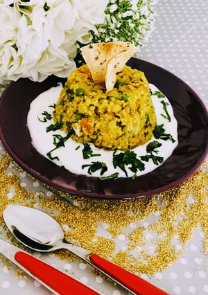 A picture of Foxtail Millett &mixveg Khichri...#healthyresolution.