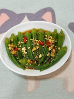 蒜香醬秋葵 的食譜成品照片