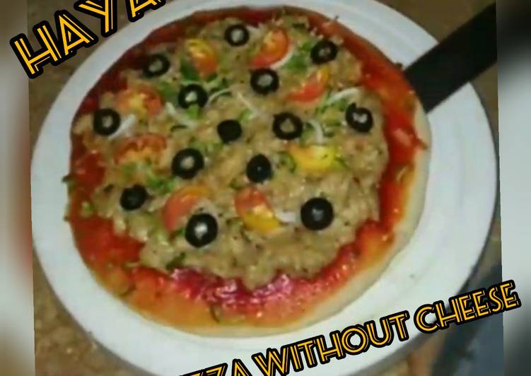 Creamy pizza without cheese