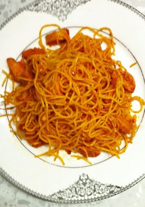 A picture of Pasta with Sausage.