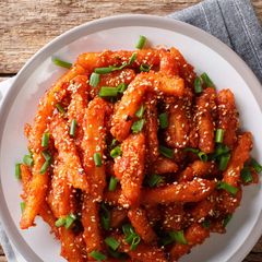 Honey chilli potato A picture of Honey chilli potato.
