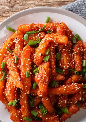 A picture of Honey chilli potato.