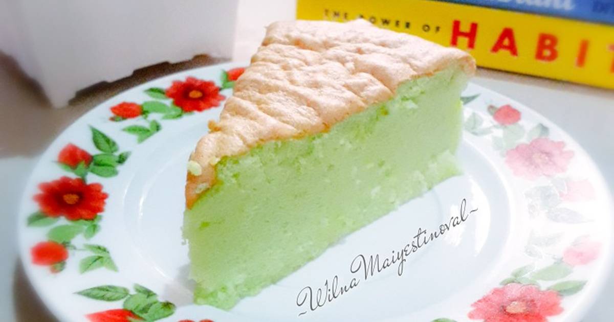 Resep Pandan Cotton Soft Sponge Cake (Gluten Free) oleh Wilna