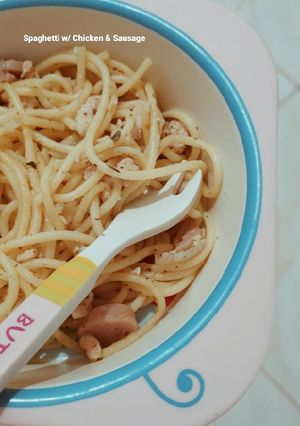 Foto resep Spaghetti Chicken & Sausage