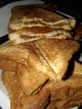 Toast with meat