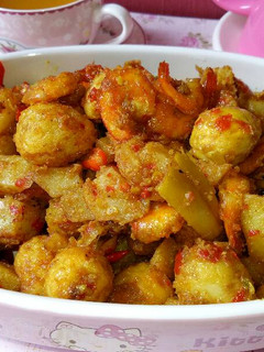 Foto resep Balado kentang udang telur puyuh