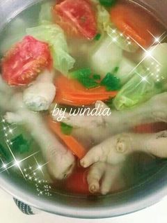 Foto resep Sup ceker ayam sederhana