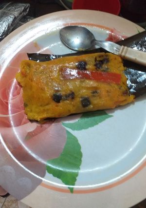 Una foto de Hayacas basadas en la receta de Mary