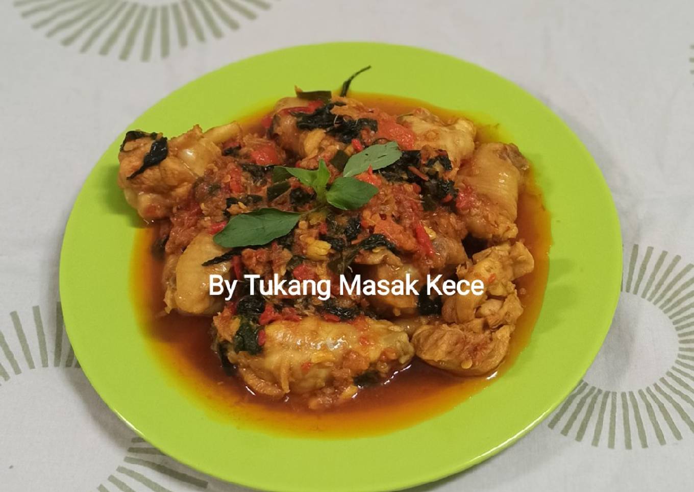 Manis, pedas untuk menyiapkan "Chicken Oku" Nampol