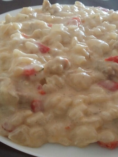 Una foto de Risotto de atún y bacon