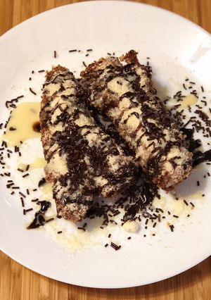 Foto resep Dancing banana (banana nugget ekspres)