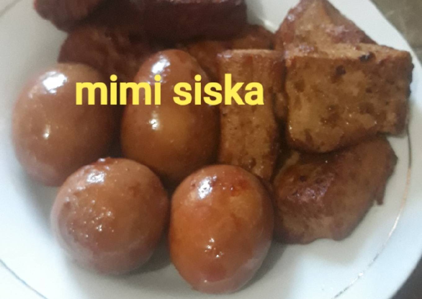 Bacem 3 Te (Tahu Tempe Telur)