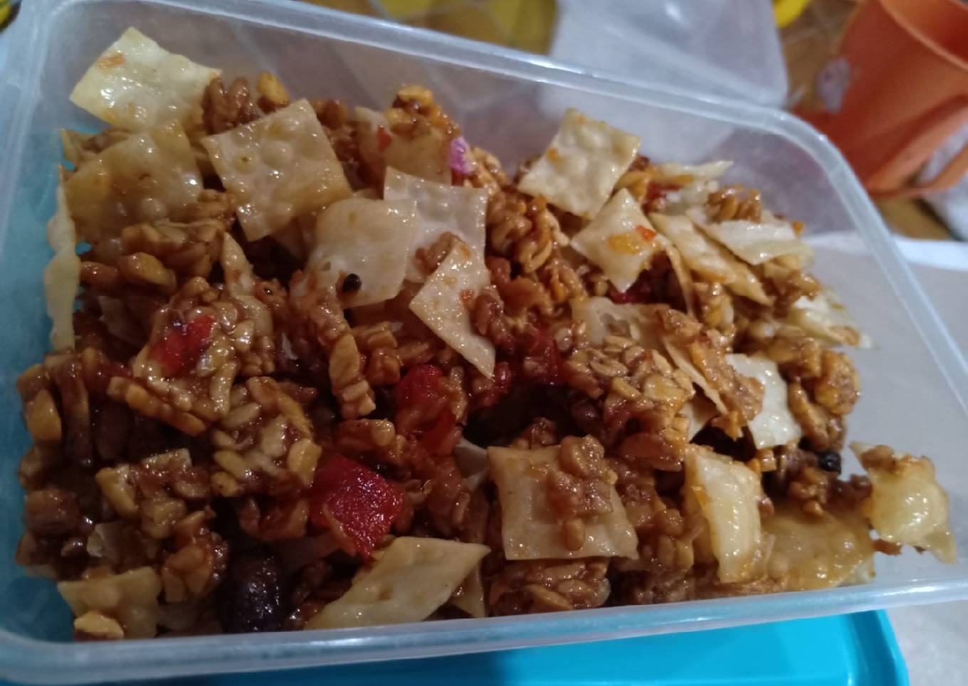 Kering Tempe+Kulit Pangsit