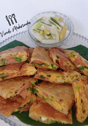Foto resep Martabak telur dan acar timun
